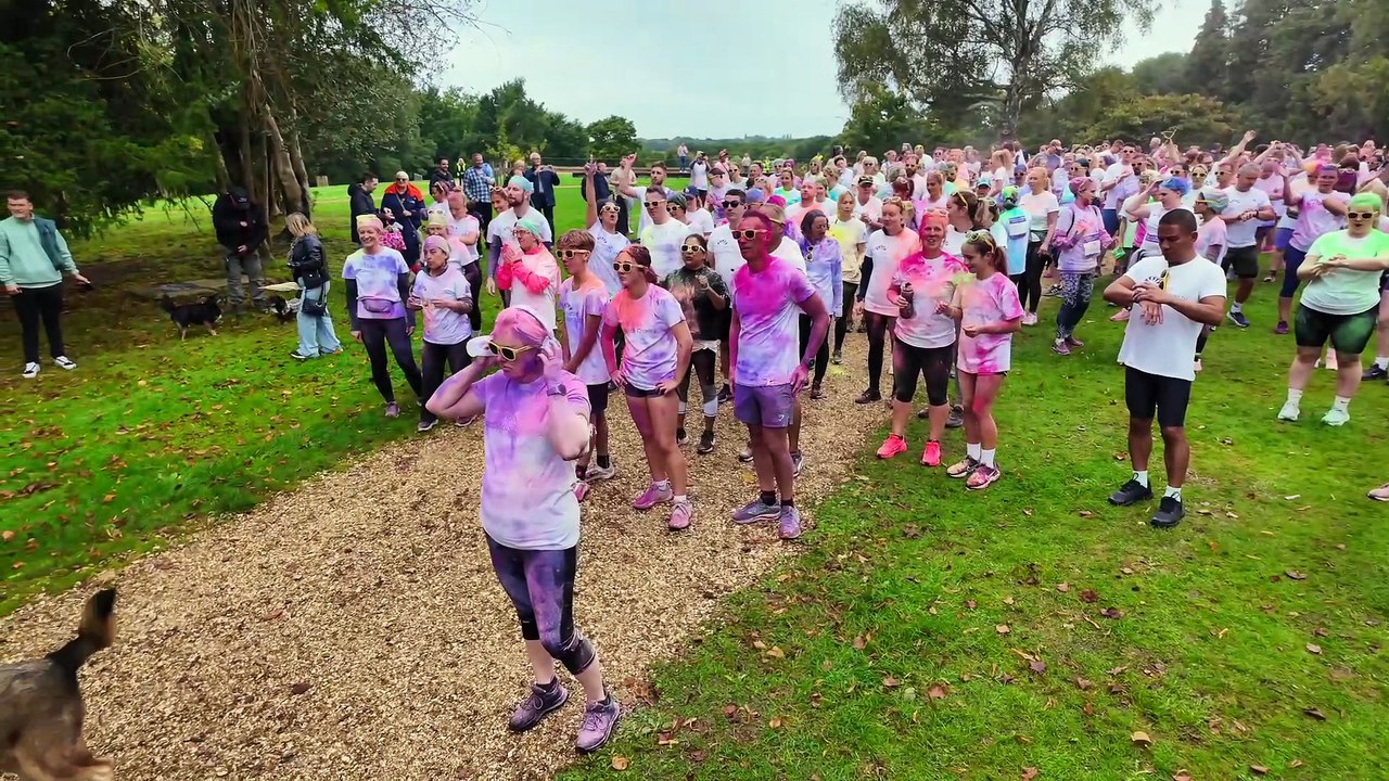QA colour dash event at Staunton Country Park