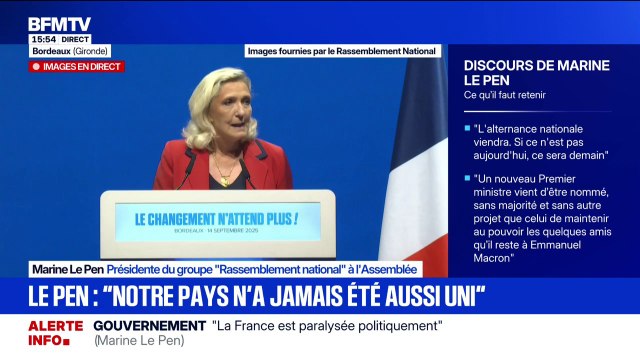 Marine Le Pen souhaite un rapide rétablissement au policier agressé à Tourcoing le 11 septembre dernier