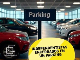 Independentistas encerrados en un parking de Barcelona por negarse a hablar en español