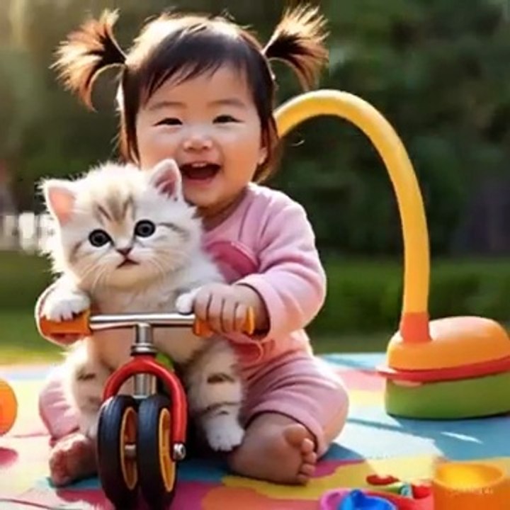 Cute baby fun