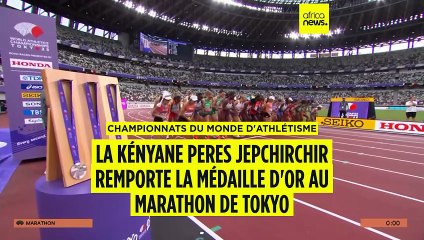 Mondiaux d'athlétisme : la Kényane Jepchirchir remporte le marathon de Tokyo