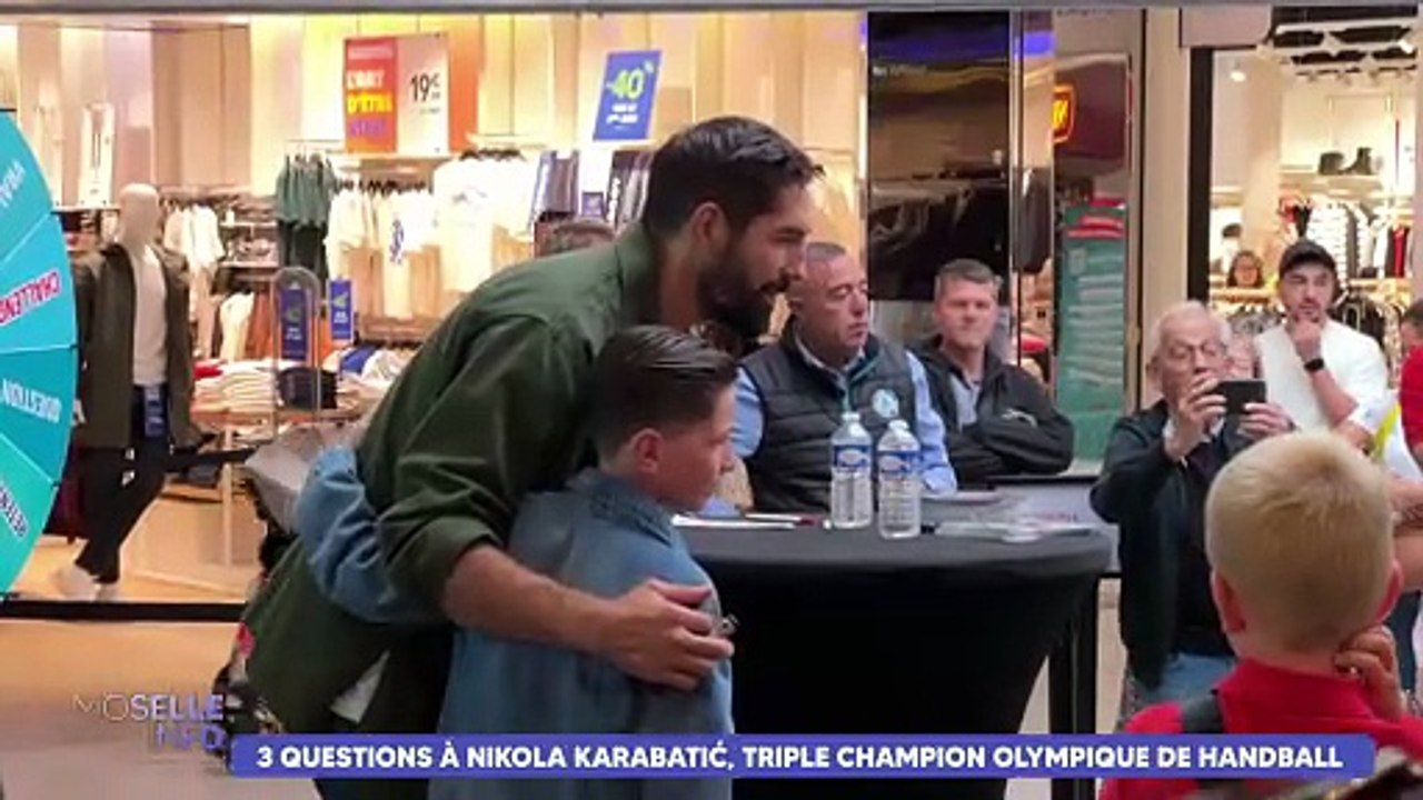 Nikola Karabatić rencontre ses fans mosellan au centre commercial Géric Thionville