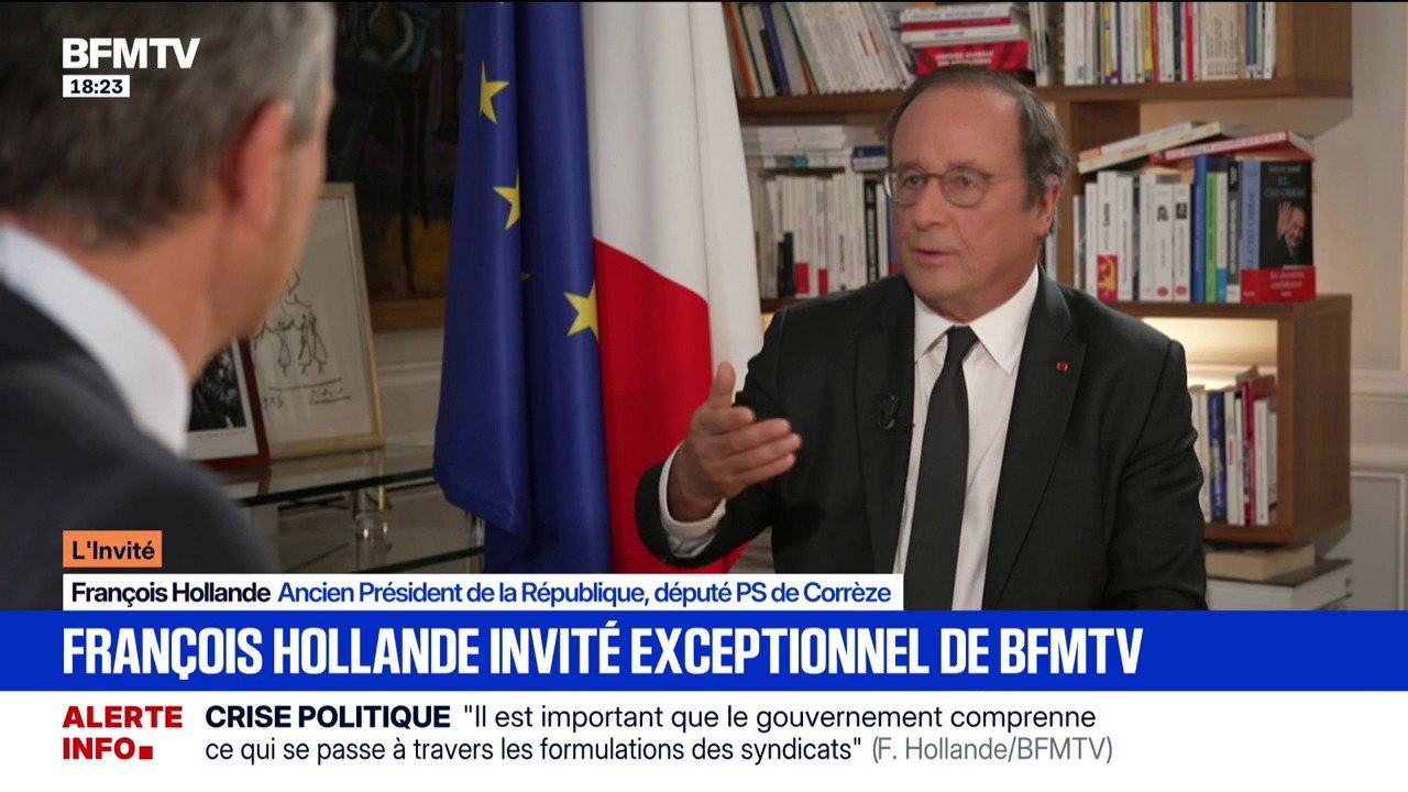Impôt sur le revenu: pour François Hollande, ancien président de la République, "il est normal qu'il y ait une plus forte contribution" pour les Français les plus aisés