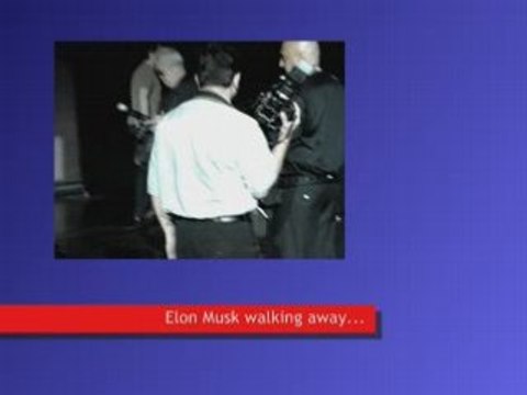 Elon Musk Driving His Tesla, Electric Car