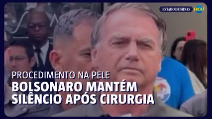 Bolsonaro deixa hospital após cirurgia de pele e mantém silêncio