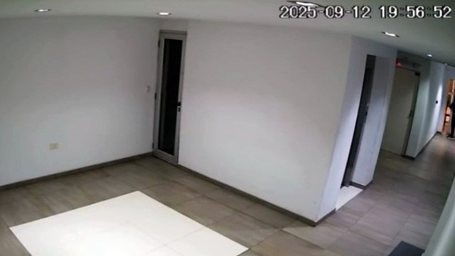 ladrones entraron a un edificio, rompieron la puerta de un departamento a patadas y se robaron todo