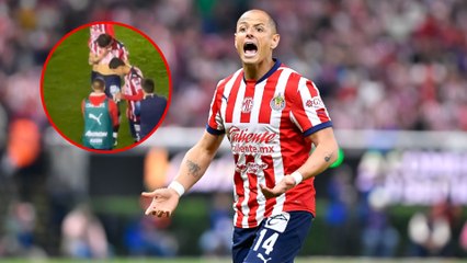 Chicharito Hernández protagoniza momento en el Clásico Nacional; el delantero muestra intensidad contra América