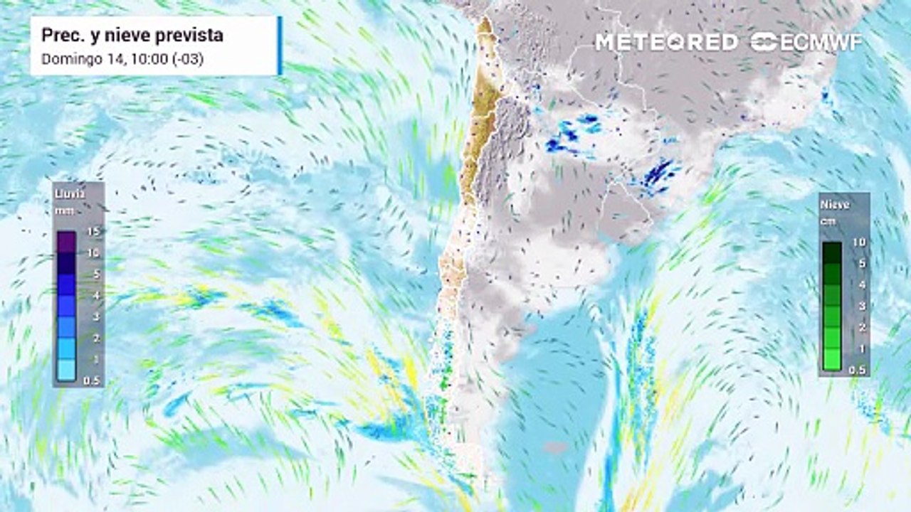Previa del 18 en Chile: calor, nubes y posibles lluvias, según el ECMWF
