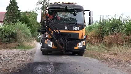Roadmaster machine tackling potholes in Shropshire