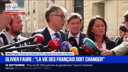 "Le Premier ministre est resté très flou sur ses intentions", confie Olivier Faure après un entretien avec Sébastien Lecornu