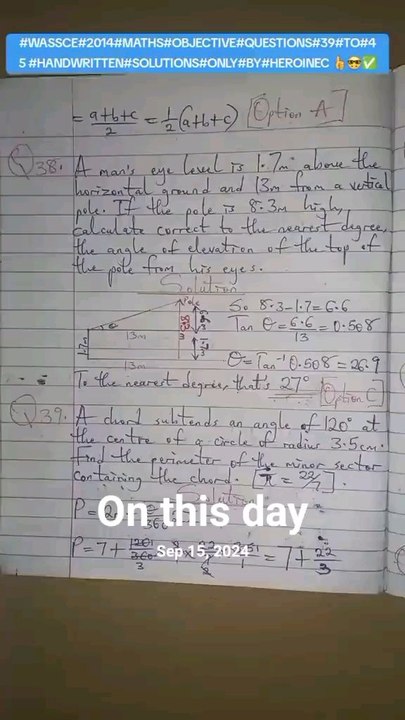 #creatorsearchinsightsWASSCE question solutions that I posted on this day last year.#fyp#Whattowatch#Viral#2025