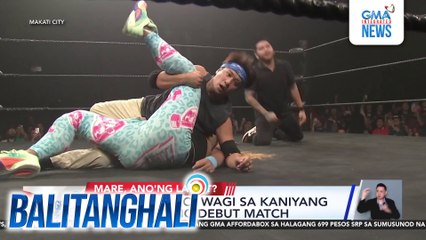 Rocco Nacino, wagi sa kaniyang pro wrestling debut match | Balitanghali