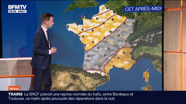 La France partagée entre soleil et pluie ce lundi avec des températures qui remontent dans l'après-midi