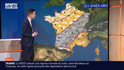 La France partagée entre soleil et pluie ce lundi avec des températures qui remontent dans l'après-midi