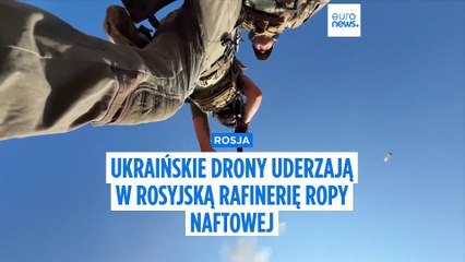Ukraina uderza w jedną z największych rafinerii ropy naftowej w Rosji, wywołując eksplozje i pożary