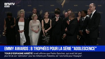 Emmy Awards: carton plein pour la série Adolescence qui remporte huit trophées