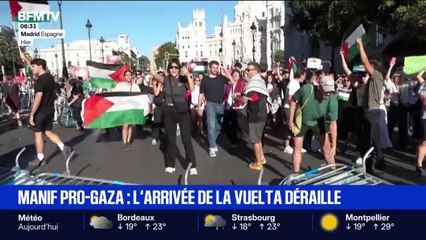 Manifestation propalestinienne sur la Vuelta: le Premier ministre espagnol Pedro Sanchez soutient les manifestants
