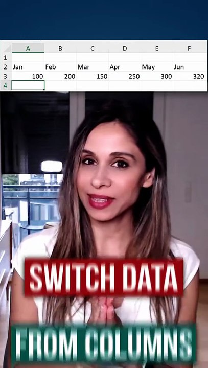 How to EASILY Switch Columns to Rows in Excel #shorts