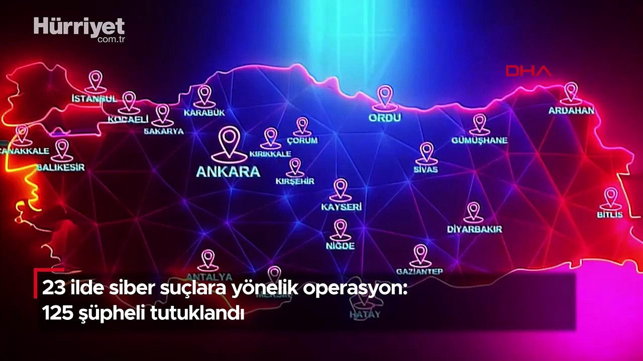 23 ilde siber suçlara yönelik operasyon! 125 şüpheli tutuklandı