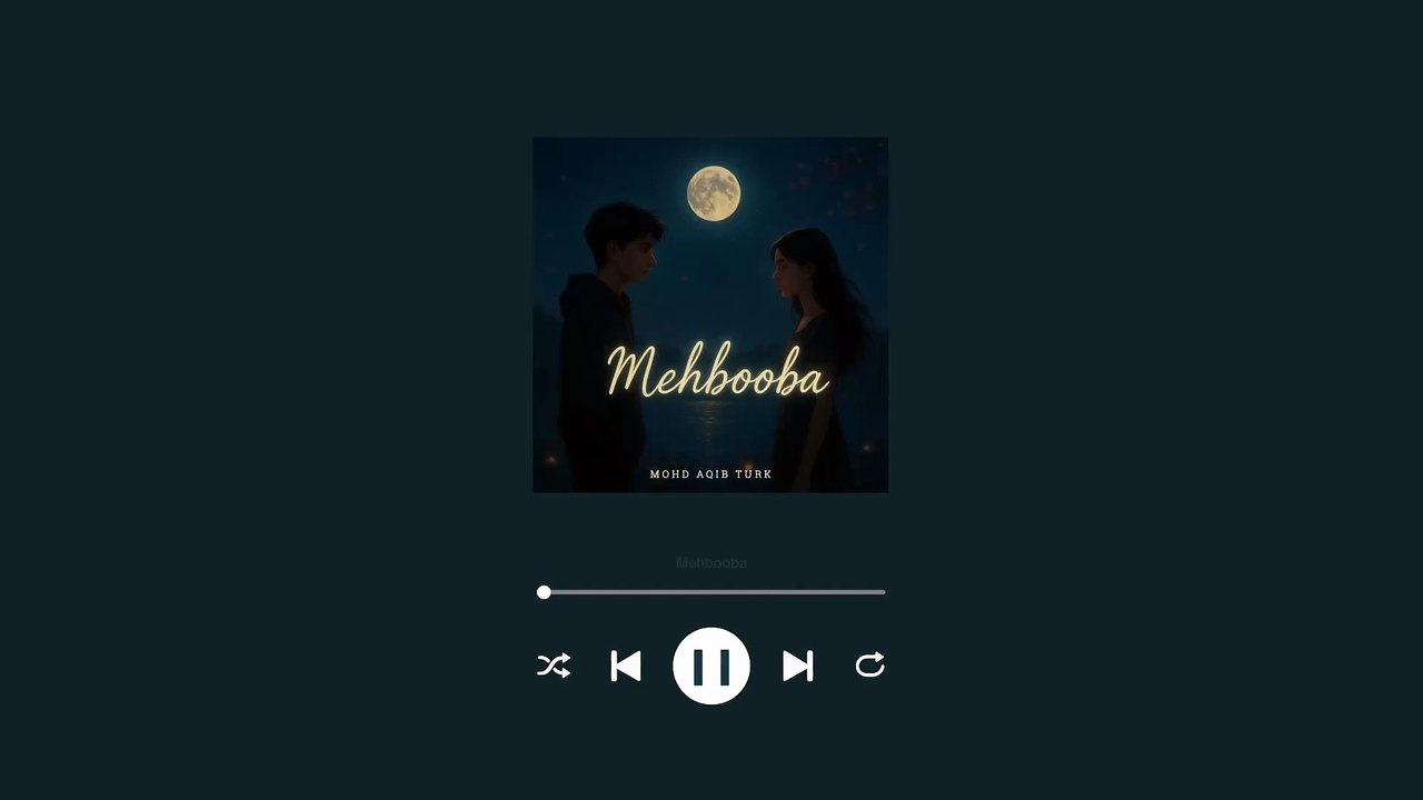 Mehbooba | Heart Touching Hindi Love Song 2025 | Emotional Romantic Song | Mohd Aqib Turk
