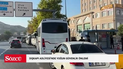 CHP kurultayının iptali davası öncesi Dışkapı Adliyesi'nde yoğun güvenlik önlemi