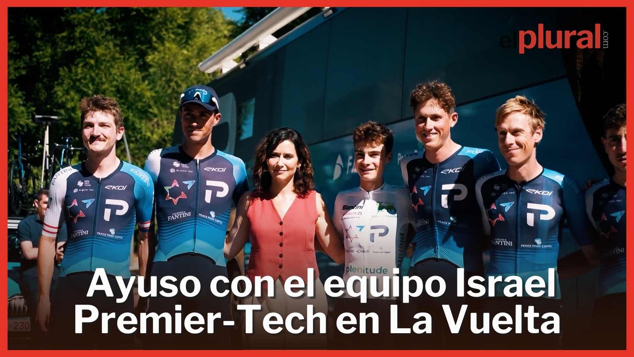 La imagen de la vergüenza: Ayuso saluda al equipo israelí mientras Madrid protesta contra el genocidio