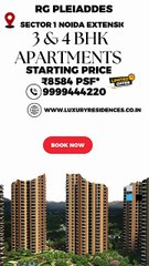 Upcoming Residential Hotspot in NCR – RG Pleiades Noida Extension