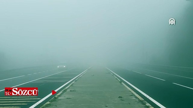 Bolu Dağı'nda sis etkili oldu