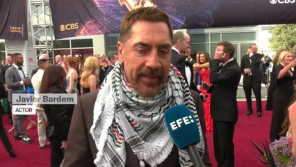 Javier Bardem denuncia el genocidio en Gaza en los Emmy