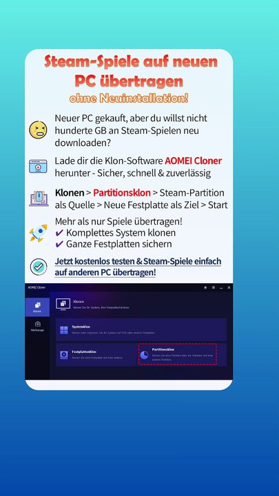 Steam-Spiele auf anderen PC übertragen – schnell & ohne Neuinstallation 🎮💻