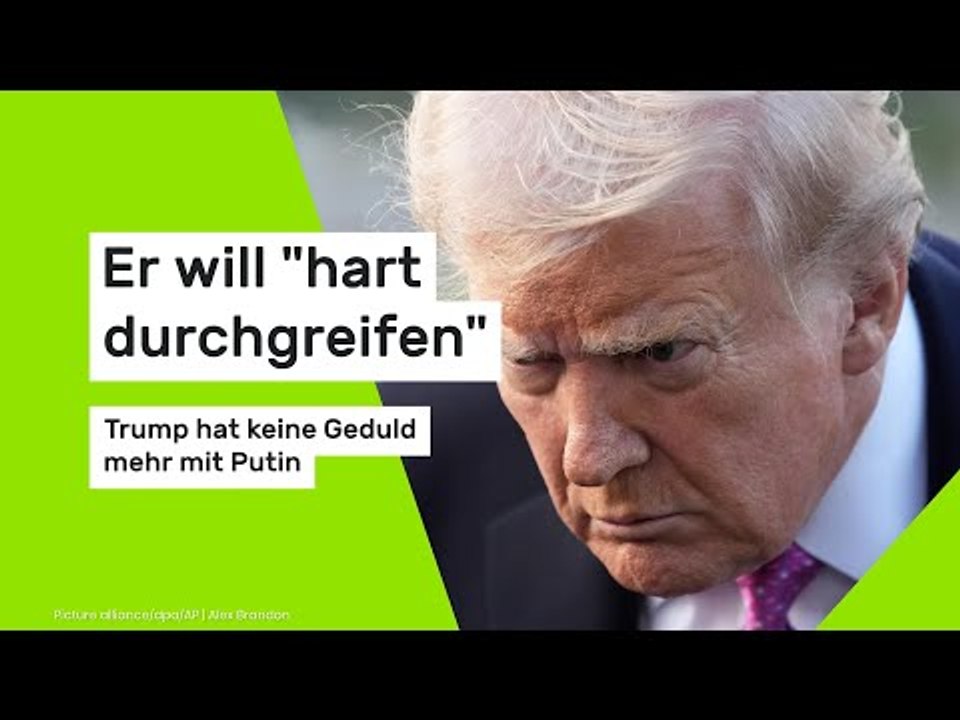 Er will 'hart durchgreifen' - Trump hat keine Geduld mehr mit Putin