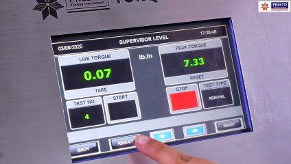 Torque Tester Robo 4.0 | Presto Packaging Innovation