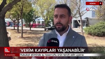 Konya'da hububat ekiminde su tasarruflu ürün tercih edin uyarısı
