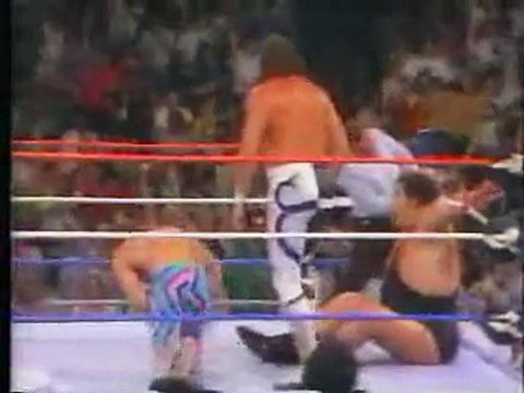 1988.05.31 - Jake The Snake Roberts & Hacksaw Jim Duggan vs Andre The Giant & Ravishing Rick Rude