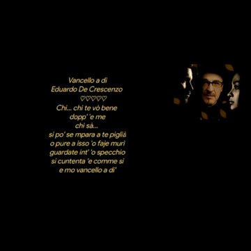 Vancello a dì Eduardo De Crescenzo ♡Creative video annare53 ❤️