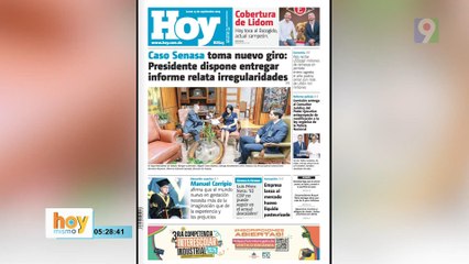 Titulares prensa dominicana lunes 15 de septiembre 2025 | Hoy Mismo
