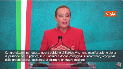 Morte Charlie Kirk, Meloni a EuropaViva25: Non cadremo nella trappola, no a spirale di violenza
