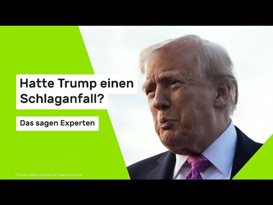Hatte Trump einen Schlaganfall? Das sagen Experten