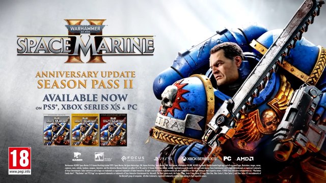 Warhammer 40000 Space Marine 2 Official Anniversary Update Trailer