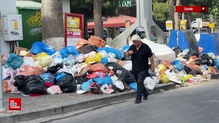İzmir Buca'da maaş alamadıkları için iş bırakan işçilerin eylemi 7. gününde