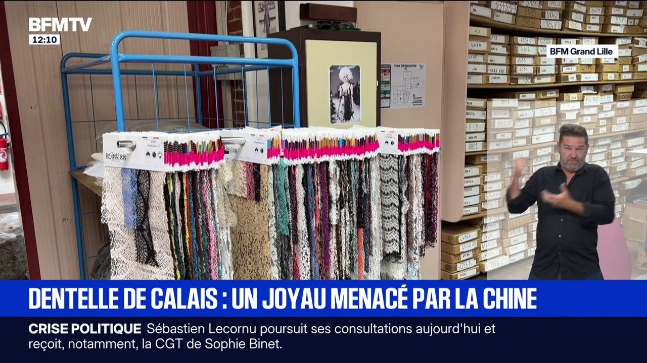 La dentelle de Calais menacée par la concurrence venue d'Asie