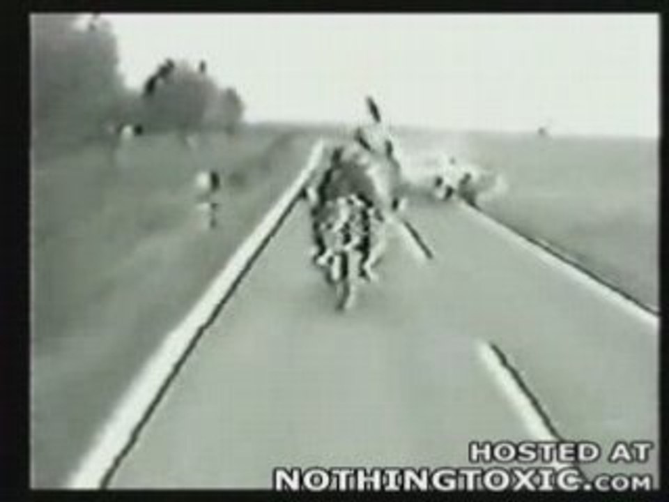 gros accident frontal en becane