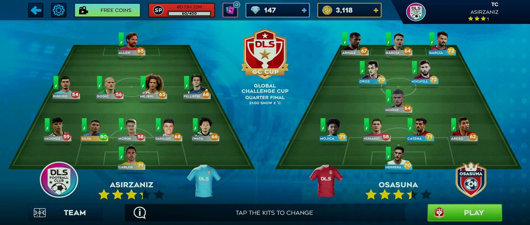 DREAM LEAGUE SOCCER - ASIRZANIZ VS OSASUNA