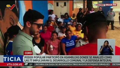 Poder popular realizó asambleas de calle en Falcón para impulsar el desarrollo comunal