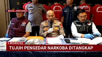 Polres Metro Bekasi Tangkap 7 Tersangka Kasus Narkoba, Sita Sabu hingga Tembakau Sintetis | BORGOL