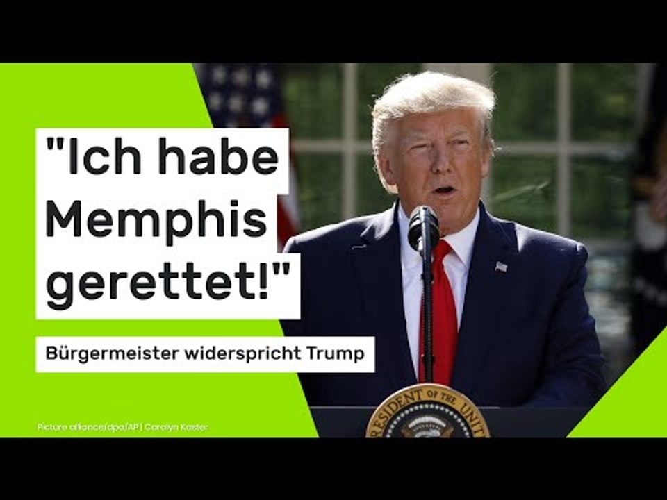 'Ich habe Memphis gerettet!' – Bürgermeister widerspricht Trump