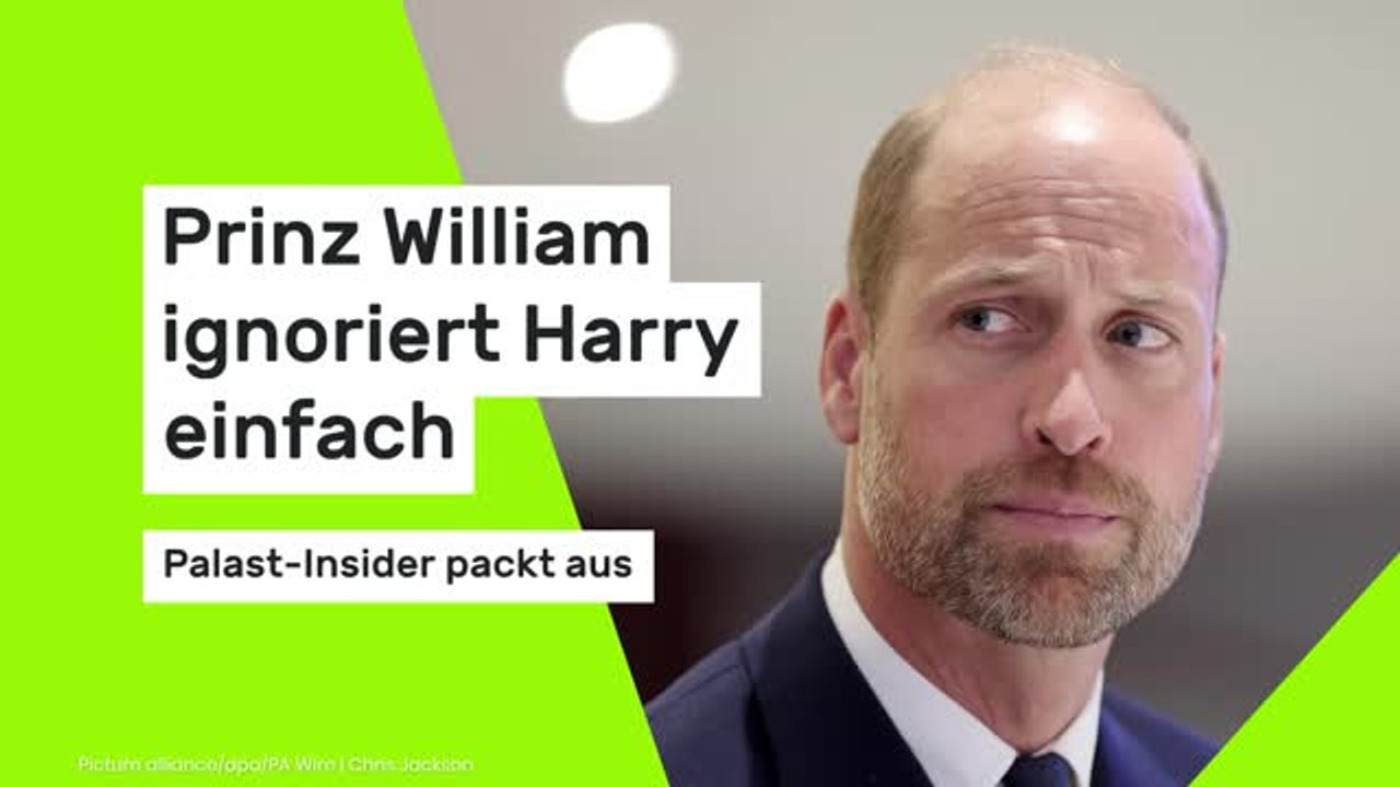 Prinz William ignoriert Harry einfach - Palast-Insider packt aus
