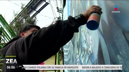 Realizan mural en honor a Alicia, la abuelita heroína de Iztapalapa