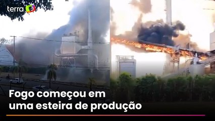 Incêndio atinge fábrica da Nestlé no interior de SP