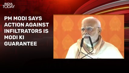 PM says infiltrators will be flushed out, slams RJD-Congress for 'insulting' Bihar
